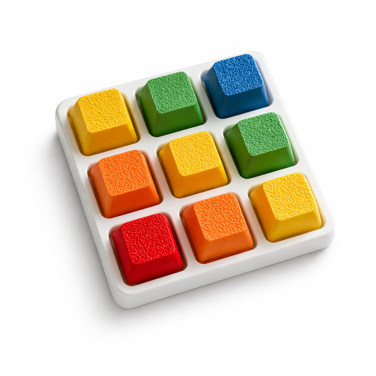 9-Key Fidget Clicker (8 Styles, 2 Base Colors)