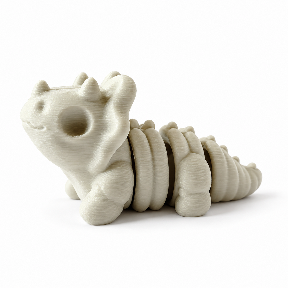Skeleton Triceratops Mini Flexi on a white background