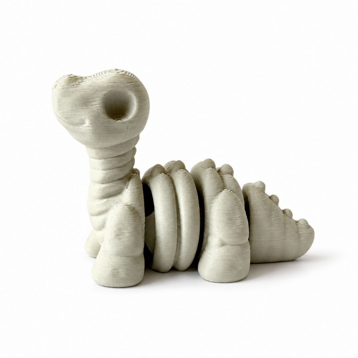 Skeleton Brontosaurus Mini Flexi on a white background